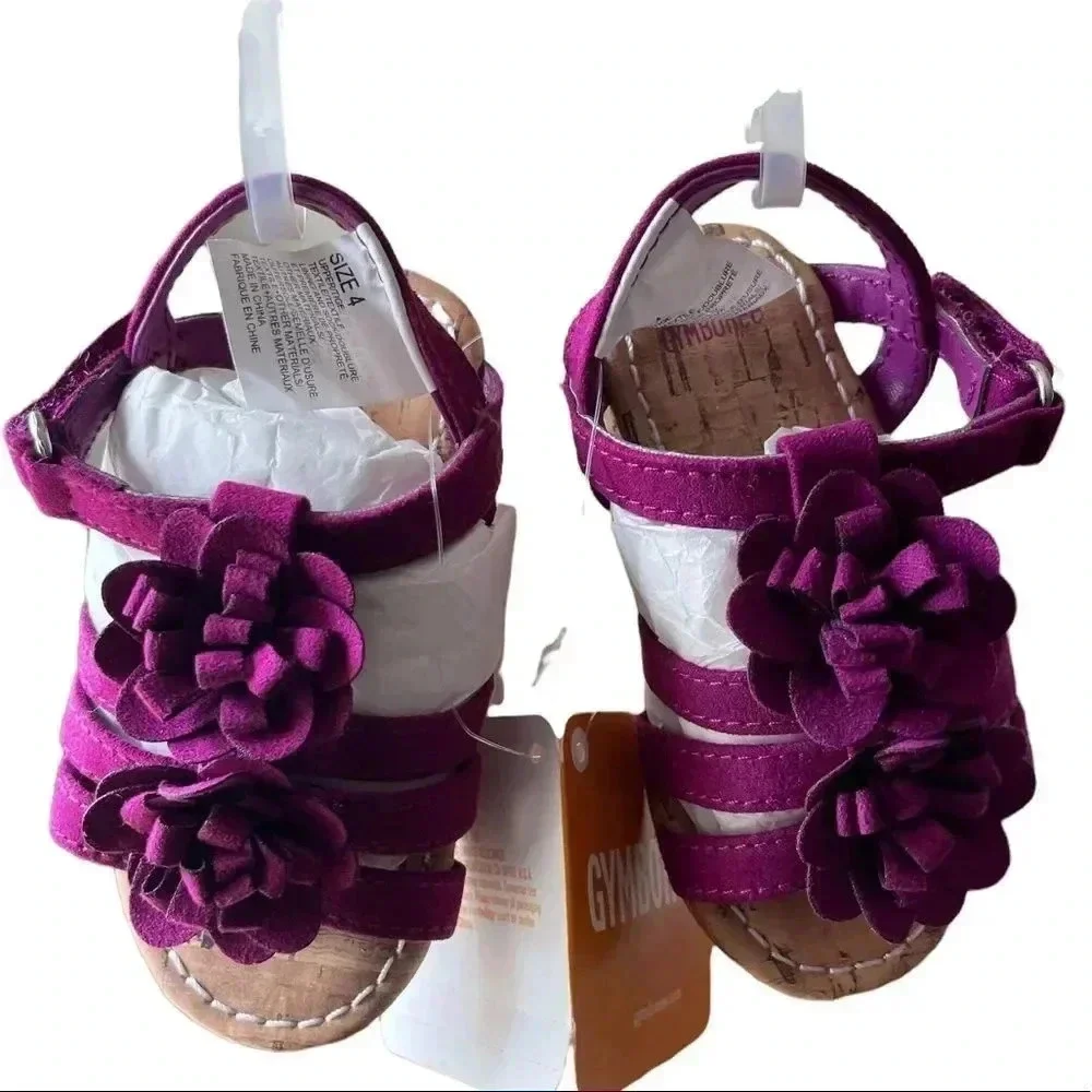 Gymboree Purple Baby/Toddler Floral Wedge Sandal